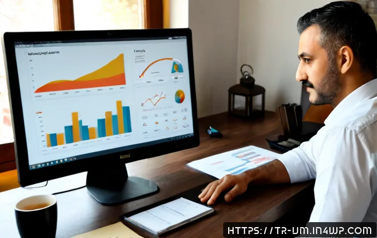 Home 17 웹사이트 분석을 통한 전환율 향상 - Photorealistic modern Turkish e-commerce analytics workspace in Istanbul, a focused business profess...